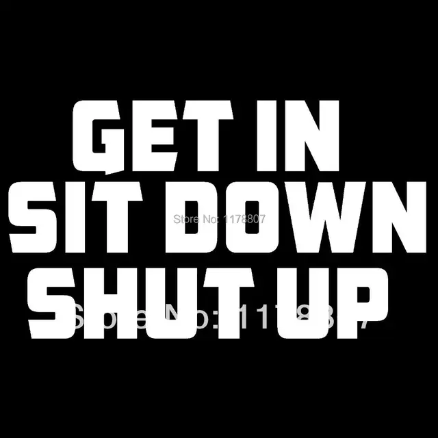 Shut Up Hippy Bumper Funny Bumper Sticker Decal