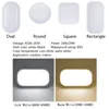 LED Waterproof IP65 LED Porch Lights Surface mounted 16W 20W 110V 220V Outdoor Wall Light Round Oval Bathroom Bulkhead Lamp 5