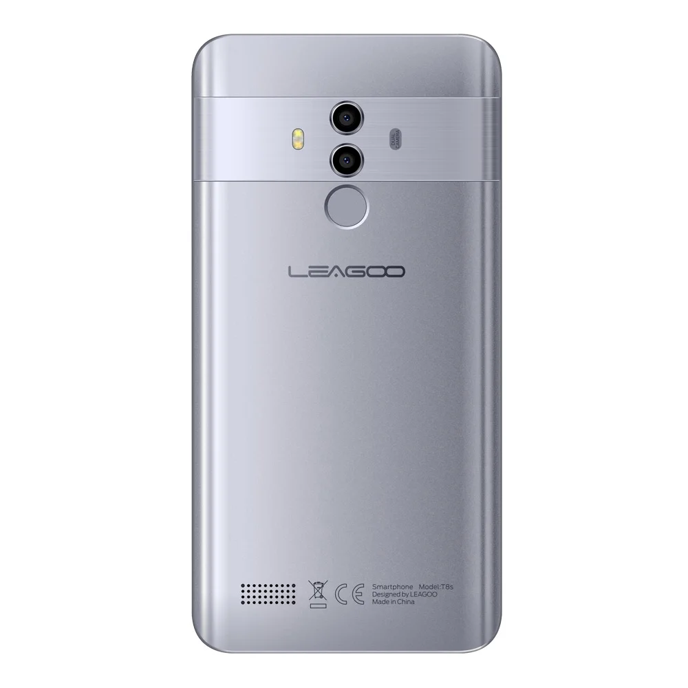 Смартфон LEAGOO T8s Face ID 5,5 ''FHD Incell ram 4 Гб rom 32 ГБ Android 8,1 MT6750T Octa Core 3080 мАч Две камеры 4G мобильный телефон - Цвет: GREY