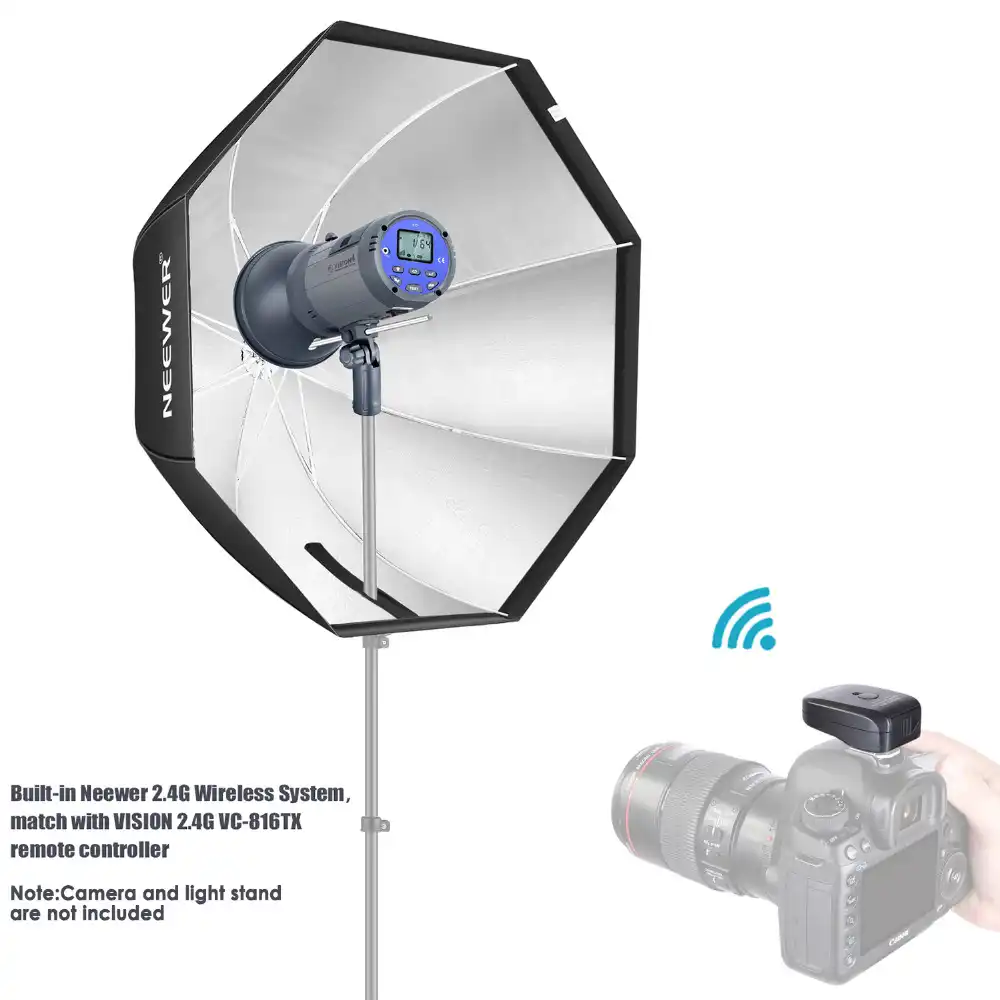 Neewer Vision 4 im Freien Studio Blitz Set Li-Ionen Akku 700 voller Leistung Blitzger/äte mit 2,4G System Bowens Montage 3,96 Pfund mit wei/ßem Schirm und 60x90 cm Softbox Ausl/öser enthalten