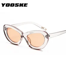 YOOSKE, женские солнцезащитные очки "кошачий глаз", яркие цвета, фирменный дизайн, высокое качество, модные, кошачий глаз, Винтажные Солнцезащитные очки, летняя мода, yewear