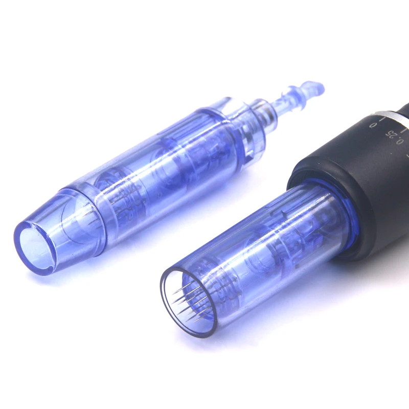 Microneedles para dr Caneta para Cuidados com a Pele Caneta Baioneta 12 36 Pinos 3d Micro Nano Agulhas Redondas Cartuchos Elétrica Derma 50pcs dr 9 2 Cheap Utensílios de cuidado facial