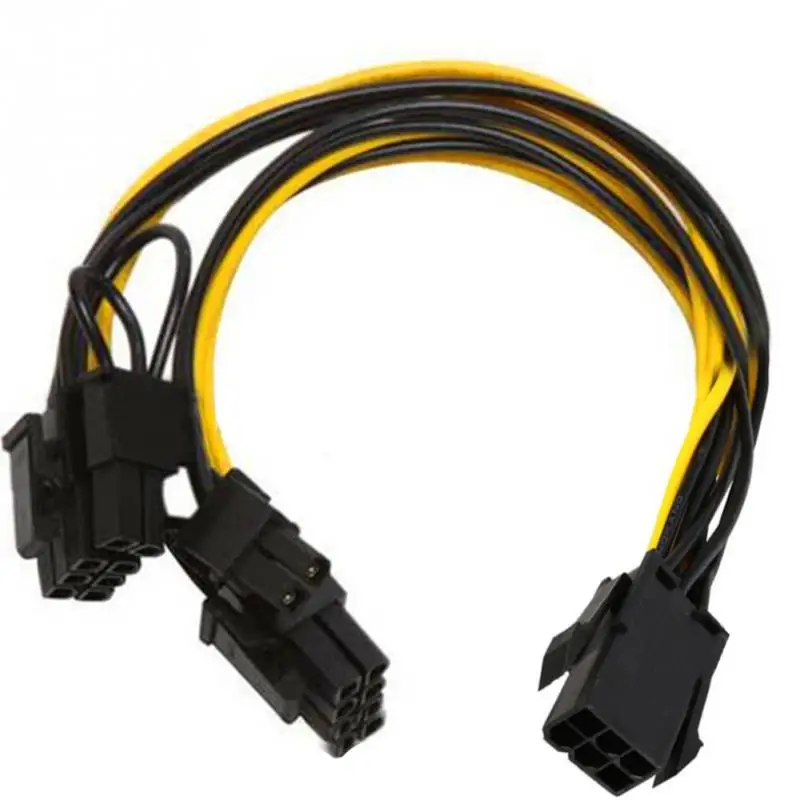 6 pin PCI Express to 2 x PCIe 8 (6+2) pin Motherboard Graphics Video Card PCI e GPU VGA Splitter