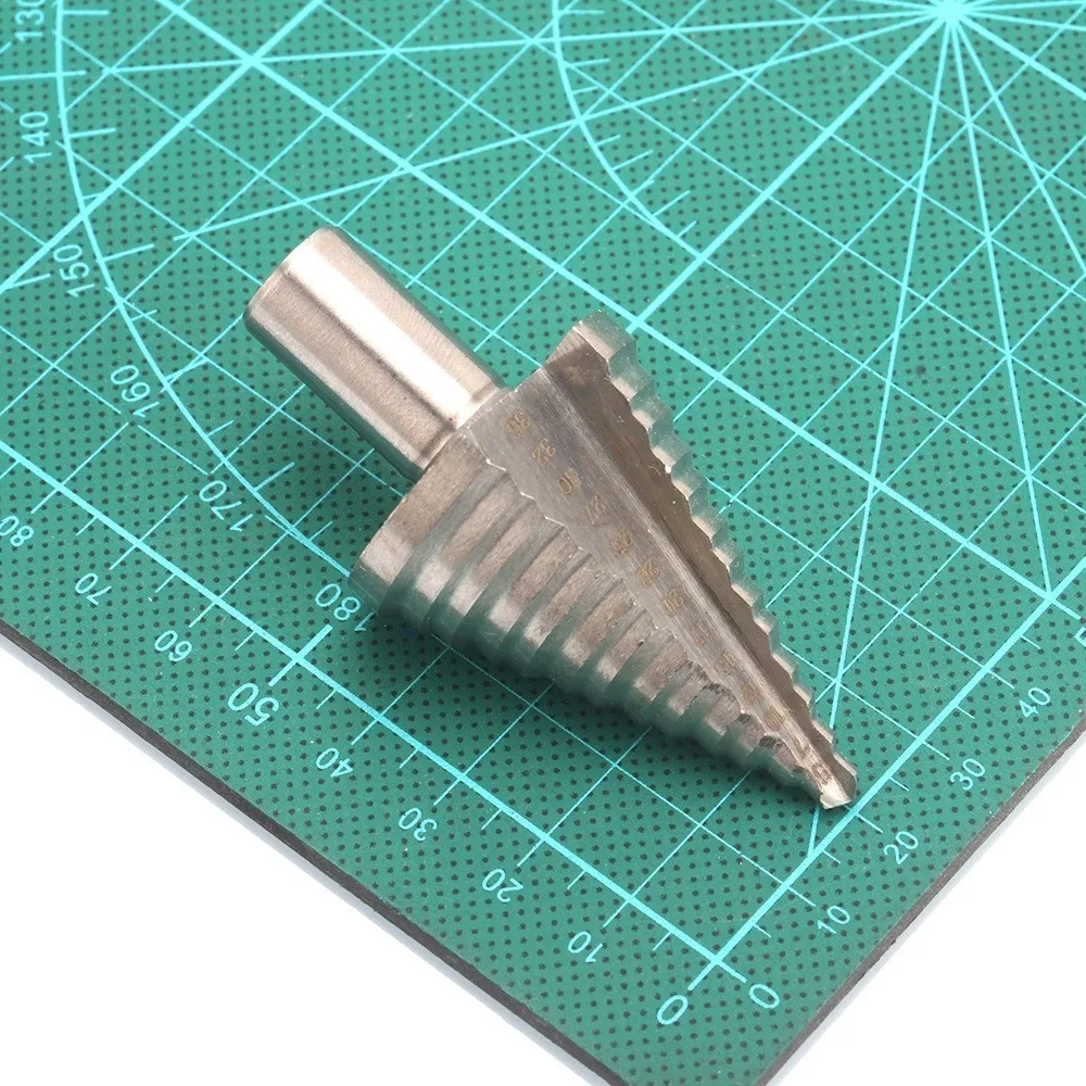 Veconor 5-35mm 13 sizes impact step drill bit HSS multiple hole cutter tool set woodworking metal drill 12mm round shank