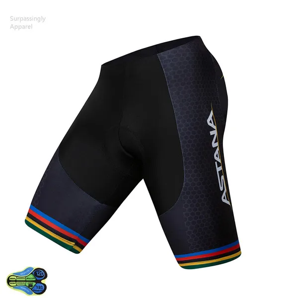 Черный астана Велоспорт нагрудник 16D Pad Coolmax гелевая шорты для езды быстросохнущие велосипедные шорты Pro для горного велосипеда с лямками Шорты Ropa Ciclismo - Цвет: Picture Color