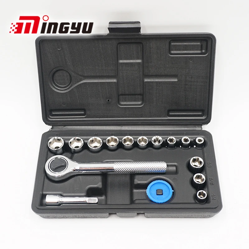 

17pcs/set Professional Socket Set with Ratchet high quality Tool set