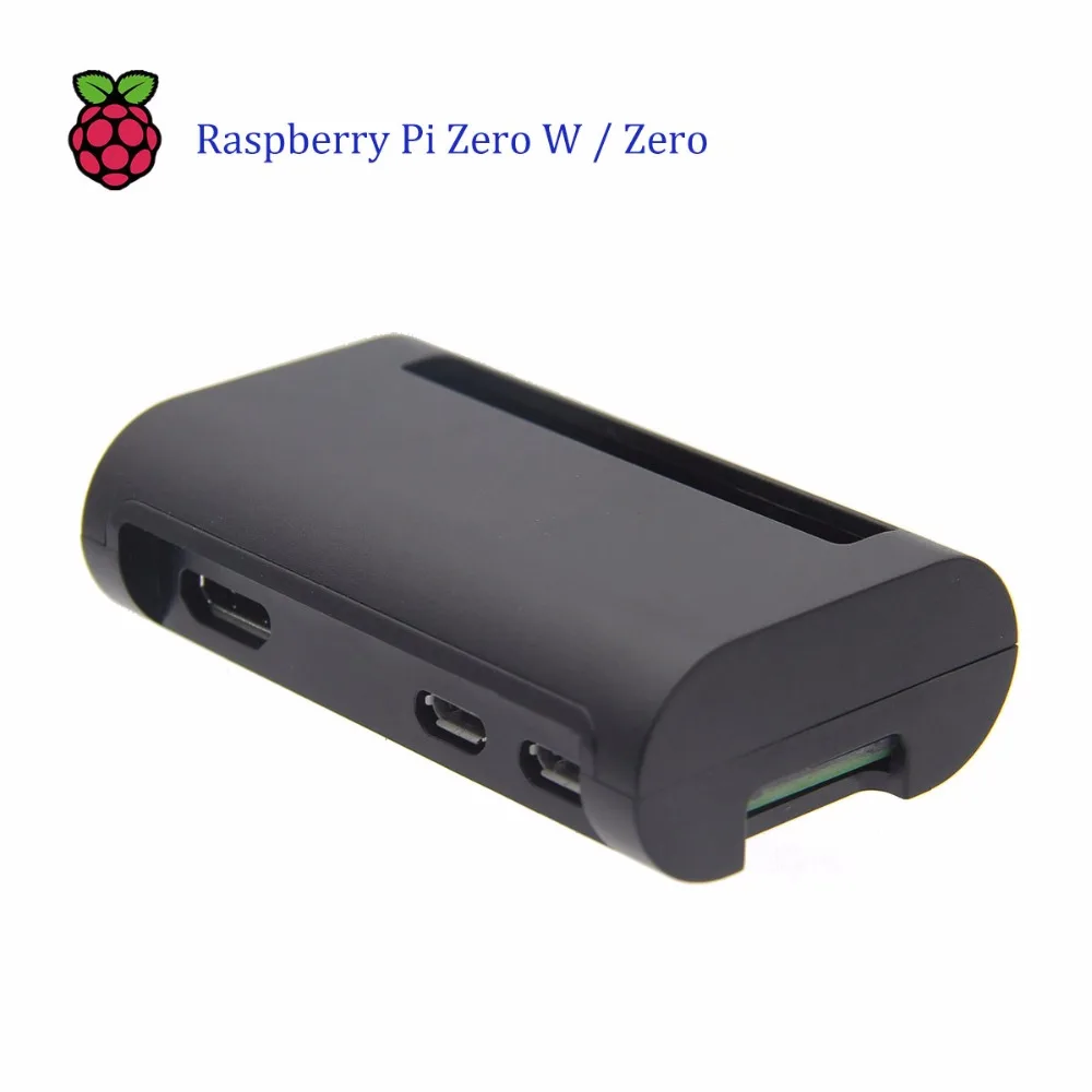 Комплект Raspberry Pi Zero W с корпусом из АБС-пластика+ кабель GPIO+ кабель USB OTG+ мини-адаптер HDMI+ 2x20 штекер+ медный радиатор Pi 0 комплект