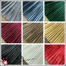 Чистый DIY зимняя складка гармошка складка измельченный Золотой Бархат тканевые платья, юбки бюстгальтер электро-оптический тела