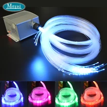 Maykit 12 квадратных метров мерцающий цветной эффект звезда 5 Вт волоконно-оптический источник света с 328 шт смешанных волокон на 4 м с кристаллом