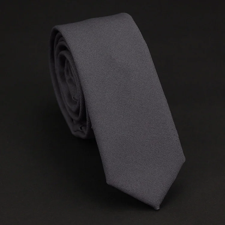 Мужские однотонные 5 см тонкие качественные льняные хлопковые галстуки тонкие вечерние галстук QNTIE0033