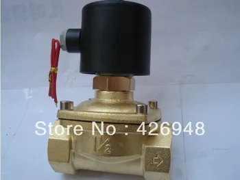 

1-1/2" Brass Electric Solenoid Valve 24VAC Water, Air, Fuels