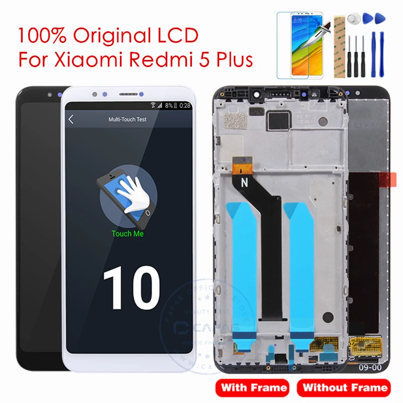 

Original For Redmi 5 Plus LCD Display + Frame For Xiaomi Redmi Note 5 LCD Screen Global 10 Touch Screen Replacement Spare Parts