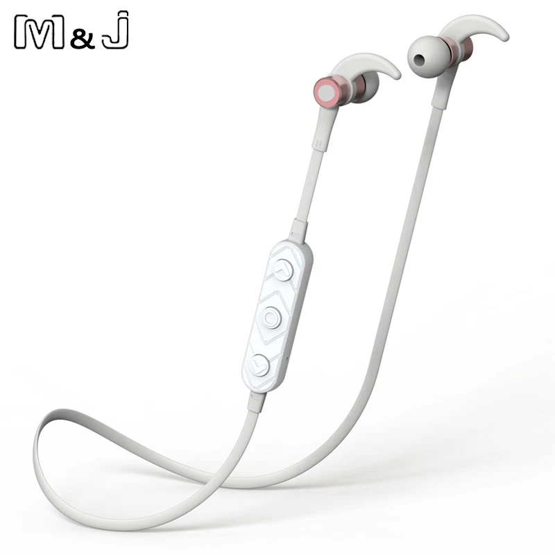 M J HT3 Bluetooth Headset Magnetic Wireless In ear Stereo Headphones with Mic Sport HD Music For iPhone Xiaomi Android