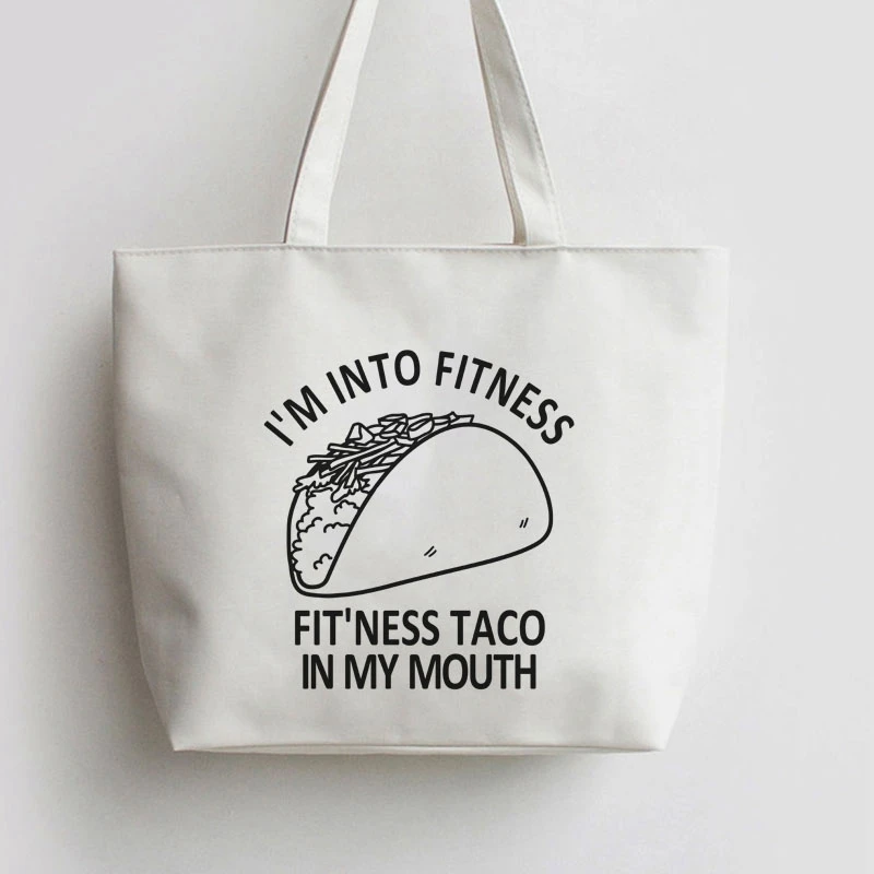 Подходят Taco Смешные мексиканские пищевые холщовые сумки сумка для покупок с