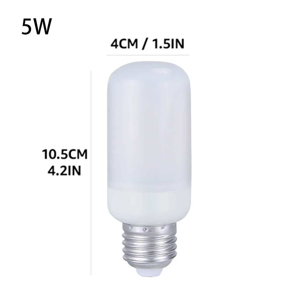 Светодиодная лампа с пламенем E27 E14 E26 B22 110V 220V 85 265V 2835 SMD Мерцающая эмуляционная