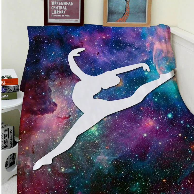 

Blanket Comfort Warmth Soft Plush Easy Care Machine Wash Gymnastic Galaxy Coloful Sofa Bed Throw Kid Adult Warm Blanket