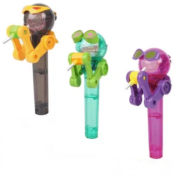 

Creative Eating Robot CUTE Lollipops Holder Stand Lollipop Storage Robot Holder Decompression Toys candy Dustproof Kid Gift