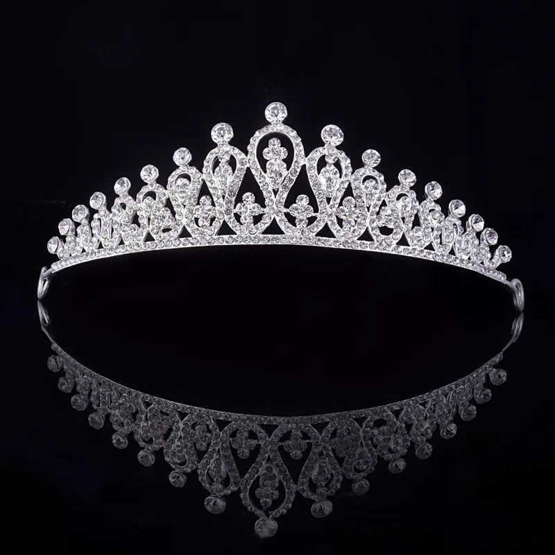 Corona Da Principessa Con Cristalli E Strass – Tiara Elegante Per Sposa, Ballo E Serate Di Gala – Diadema Regolabile