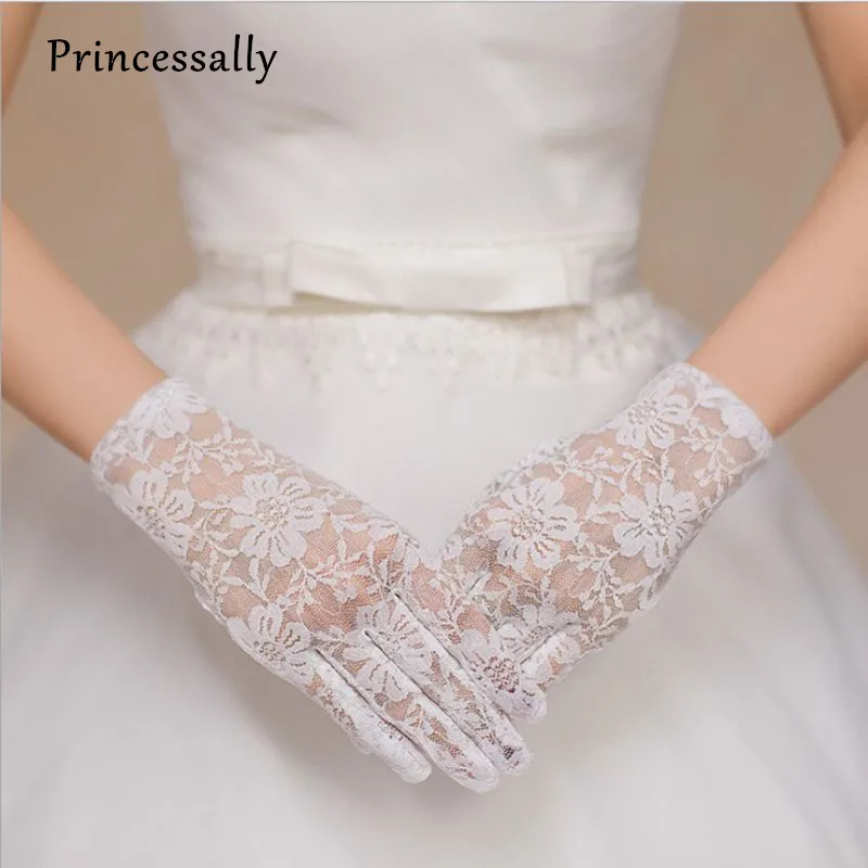 Am _ LC_ Elegant Spitze Braut Handschuhe Hochzeit Party Kostüm Lange Fingerlose