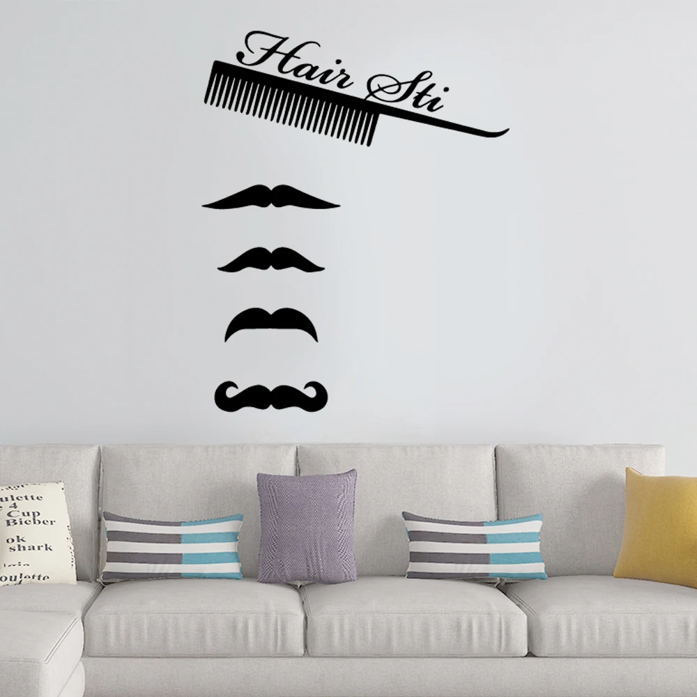 

Drop Shipping Hair Cut Wall Art Decal Wall Stickers Pvc Material Nursery Kids Room Wall Decor removable mural