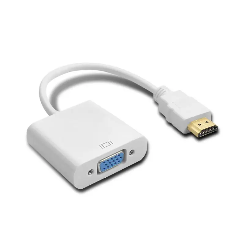 

HDMI to VGA Adapter Convertor Video 1080P Digital to Analog Audio Adapter Male to Female for PC Laptop Tablet Projector
