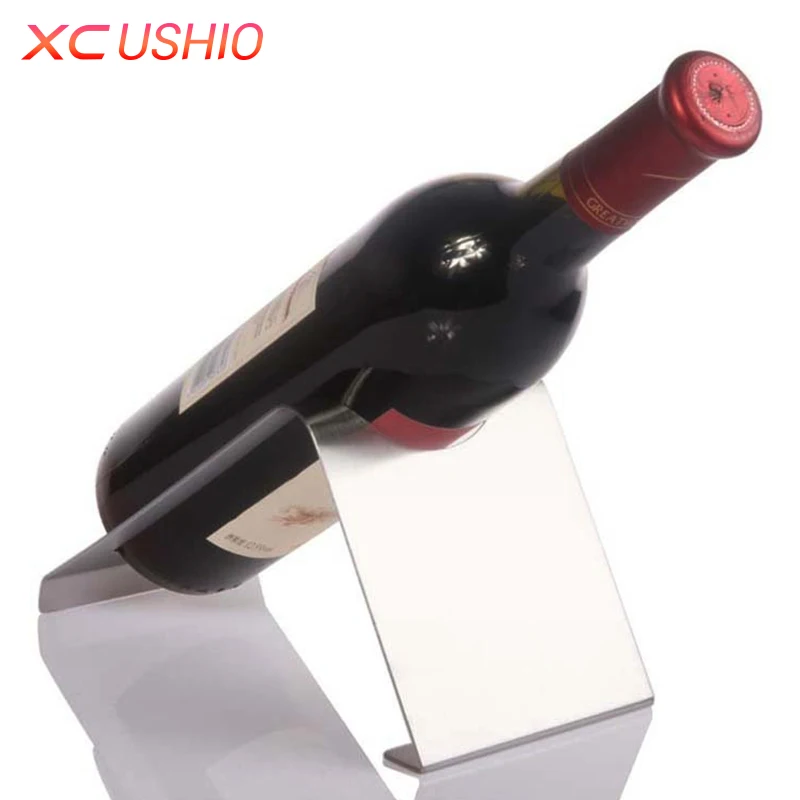 1 pcs Stainless Steel Wine Rack Fashionable Design Right Angle Single