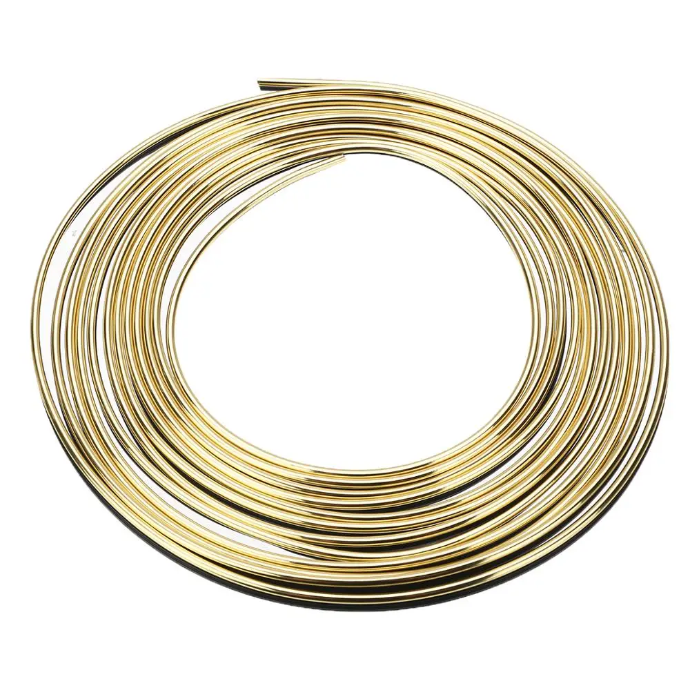 

Mayitr 5M Car Styling Interior Exterior Decoration Strips Moulding Trim Door Edge Car Auto Accessories Gold/Red/Silver