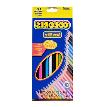 

Student-specific coloring pen 12-color high-concentration color pencil English pen boxed children's drawing pencil