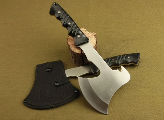 

High Quality Shiny Stainless Steel AXE Car Specific Design Tactical Axe Tomahawk Army Hunting Camping Survival Machete Hatchet