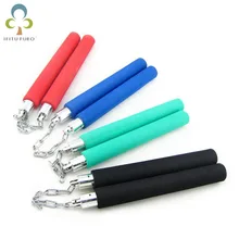 1pc espuma de arte segura esponja fitness nunchakus nunchaku para crianças mulher chinês kung fu iniciantes treinamento gyh