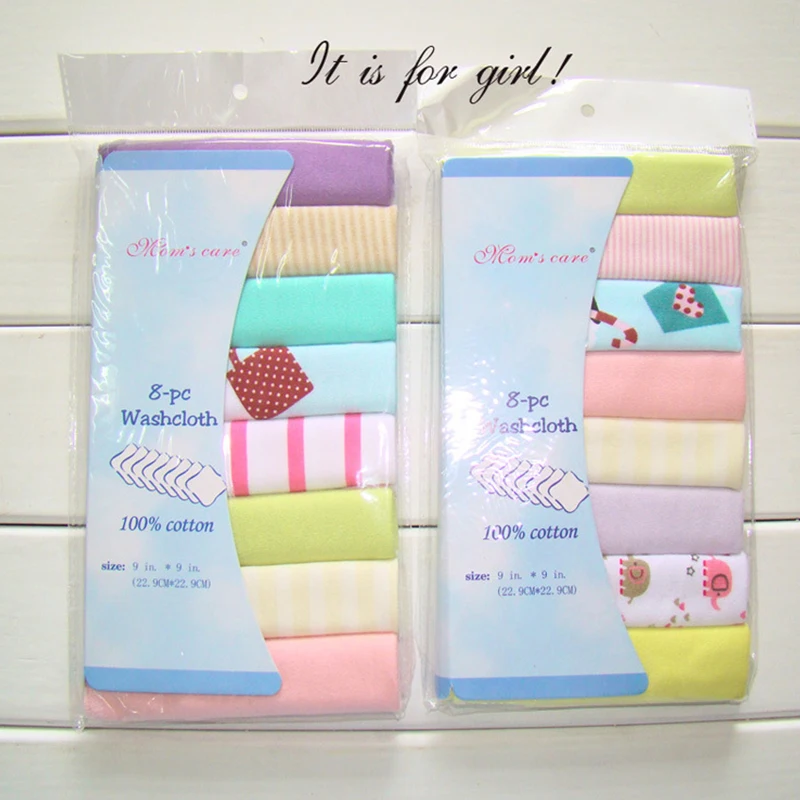 

8Pcs/lot Baby Infant Towel Washcloths Bathing Feeding Wipes Cloth Baby Wash Cloth Soft for Newborn Kids Baby Care Nursing Towel