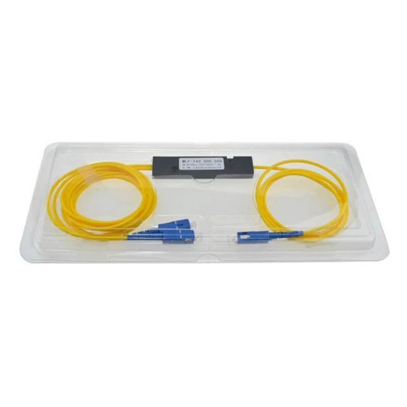 

SC UPC MINI PLC 1X2 Single mode LC fiber optic splitter 1x2 SC UPC plc splitter/ 1x2 plc Fiber splitter