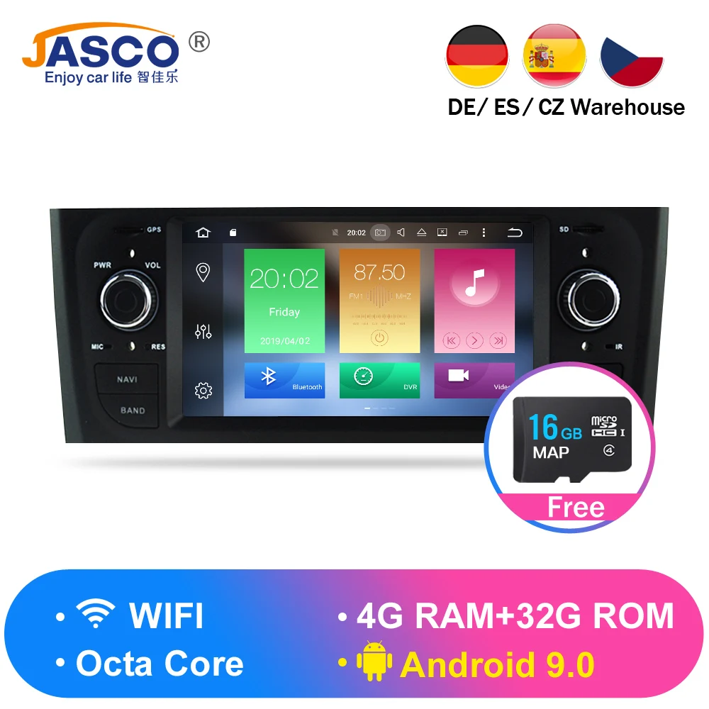 Android 9 0 4G RAM font b Car b font DVD Stereo Headunit For Fiat Grande