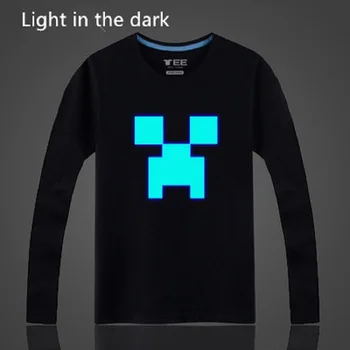 

95-185CM Neon 3D Print Spiderman Shirt children Luminous Hoodie Spring Autumn Boy Tops Sweatshirt Light Clothes cartoon Hoodies