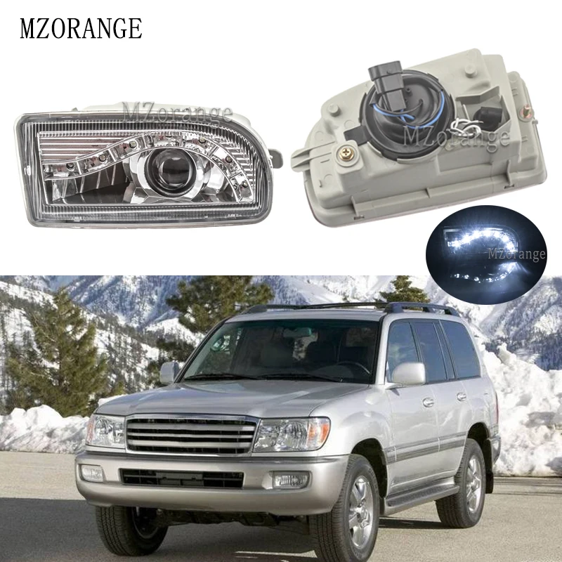 

MZORANGE Front Bumper LED Fog Light Driving Lamp Foglights For TOYOTA LAND CRUISER 100 1998-2008 4700 LC100 UZJ100 FZJ100 HDJ100