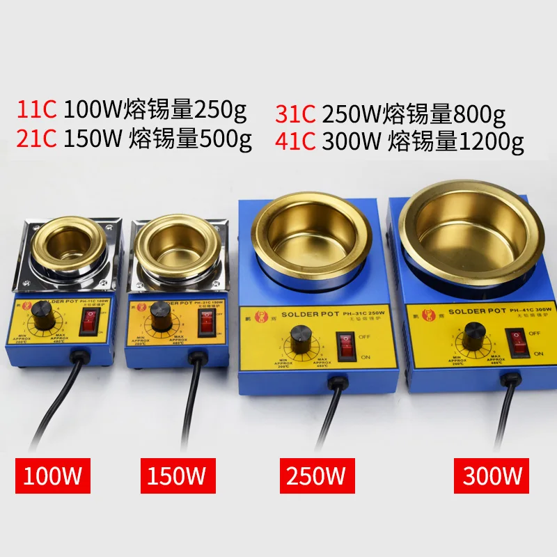 NOVFIX Электрические паяльники 100 Вт 150 Вт 220 в контролируемый температурой паяльник плавильный оловянный горшок жестяные банки