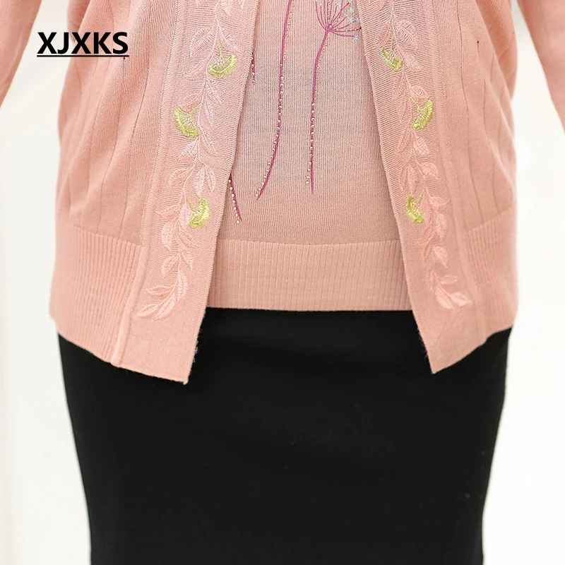Streetwear apricot Ensemble Casual vert Tops Dames Chandail Fleurs Mode Femmes fin Imprimer Xjxks Bleu Manteau Haute Truien Ulzzang hQtxCsrd
