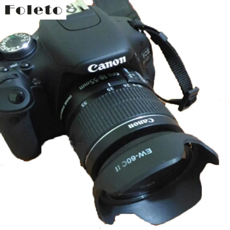 Бленда Foleto для объектива камеры объектив с объективом 18 55 мм canon ef 500d 600d 1000d 110d