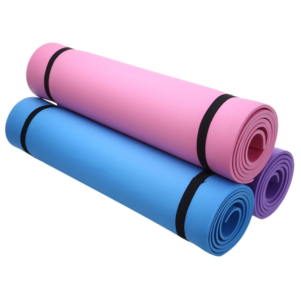 3 Colors Fitness Equipments EVA 6mm Thick Yoga Mat Non slip Yoga Mat