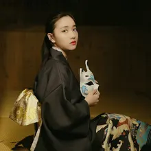 Традиционное японское кимоно, платье для косплея, Женский юката, женский костюм хаори, Япония, гейша, дизайн, кимоно obi, для женщин, FF1005