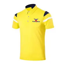 PLAYEAGLE мужская летняя дышащая быстросохнущая рубашка поло для гольфа футболки с короткими рукавами верхняя одежда для гольфа футболка спортивная "Футбольный клуб №6"