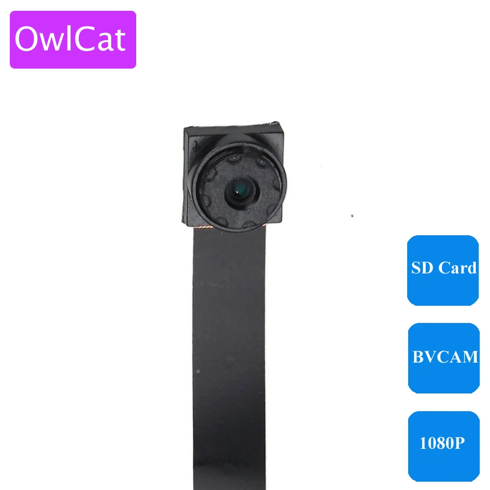 

OwlCat Super Mini Wireless Camera WiFi Connection HD 1080P P2P Phone BVCAM Remote View SD Card Slot Microphone Audio Camcorder