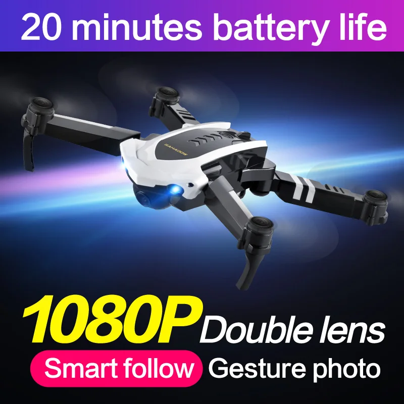 

XYCQ S7 Quadcopter Drone with Camera Live Video, WiFi FPV Quadcopter with 110° Wide-Angle 1080P HD Camera Foldable Drone RTF