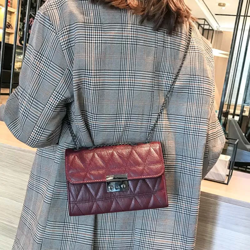 Women Winter Hot INS Popular Chain Shoulder Bags Fashion Travel Female Flap Mini Handbag PU Ladies Design Messenger Bolsa SS3481 (7)