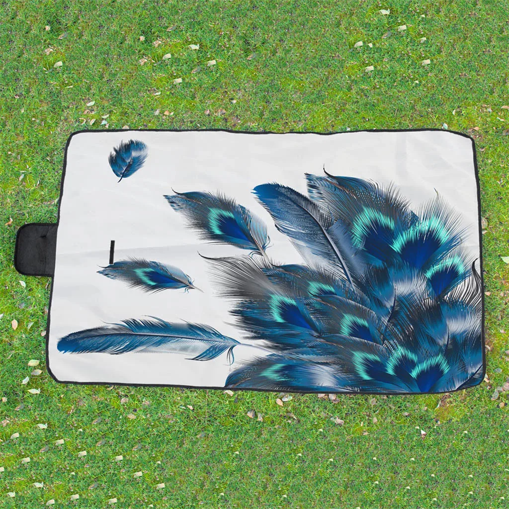 Ручка Отдых на природе Пеший Туризм Пикник компактный дизайн 3D цифровая печать полный полиэстерная из ткани Оксфорд Коврик для пикника сбер туристический коврик# g25 - Цвет: A
