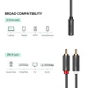 UGREEN RCA Cable 2 RCA Male to Female 3.5mm Jack Adapter Audio Cable Aux Cable for iPhone Edifer Home Theater DVD VCD Headphones 2