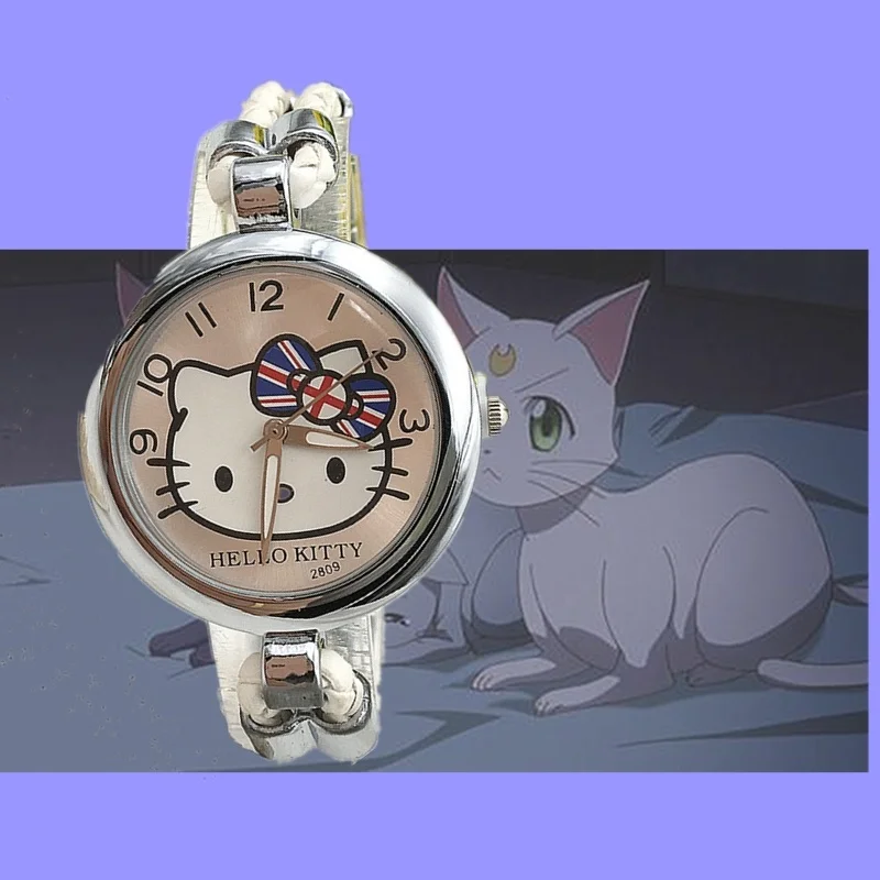 Модные часы hello Kitty see lovely girl корейские Мультяшные их детей|Детские часы| |