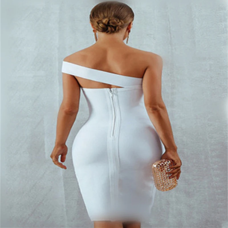 الأب تشن مثير حزب فساتين أنيقة قبالة فستان باكتاف مفتوحة Bodycon الأسود الشق الصلبة الركبة طول غمد عارية الذراعين Vestiti دونا