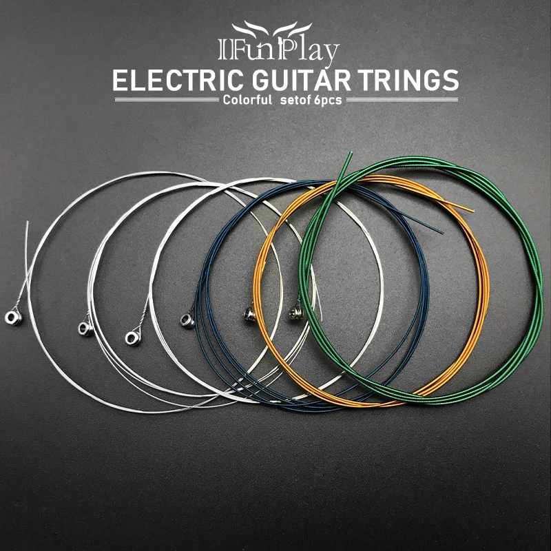 Colorful 1st 6th Electric Guitar Strings Steel Copper Alloy Wound