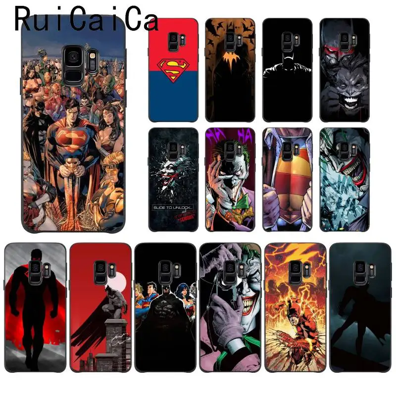 Чехол для телефона Ruicaica Marvel Avengers DC Jorker Бэтмен Супермен чехол Samsung Galaxy S8 S7 edge S6 plus S10